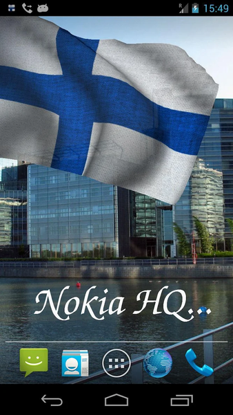Finland Flag Live Wallpaper - Image screenshot of android app