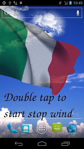 Italy Flag Live Wallpaper - Image screenshot of android app