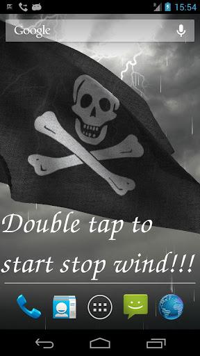 3D Pirate Flag Live Wallpaper - Image screenshot of android app