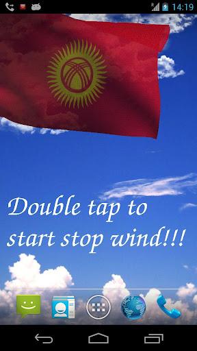 Kyrgyzstan Flag Live Wallpaper - Image screenshot of android app