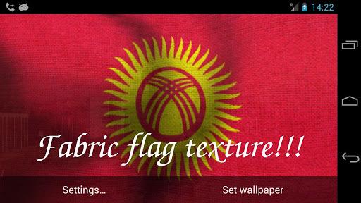 Kyrgyzstan Flag Live Wallpaper - Image screenshot of android app