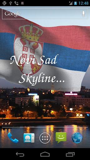 Serbia Flag Live Wallpaper - عکس برنامه موبایلی اندروید