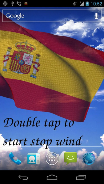 Spain Flag Live Wallpaper - Image screenshot of android app