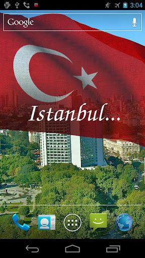 Turkey Flag Live Wallpaper - Image screenshot of android app