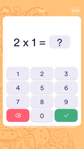 Times Tables - Multiplication - Image screenshot of android app