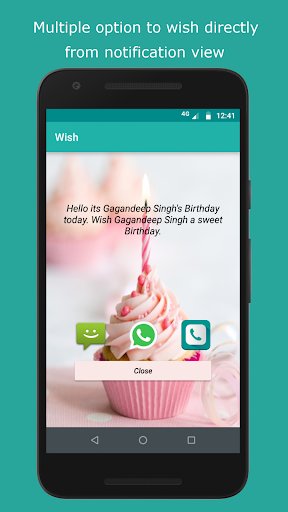 Birthday Anniversary Reminder - Image screenshot of android app