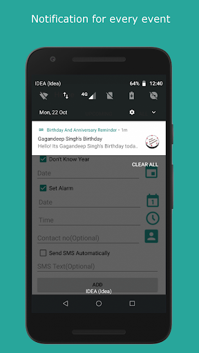 Birthday Anniversary Reminder - Image screenshot of android app