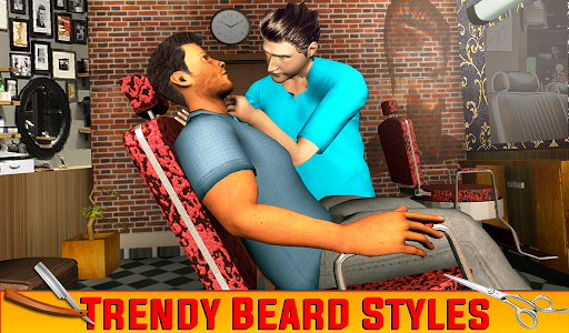 Barber Shop Mustache & Beard Styles: Barber Games - Gameplay image of android game