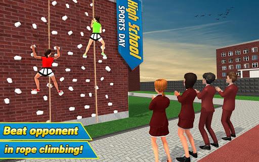 High School Girl Virtual Sports Day Game For Girls - Gameplay image of android game