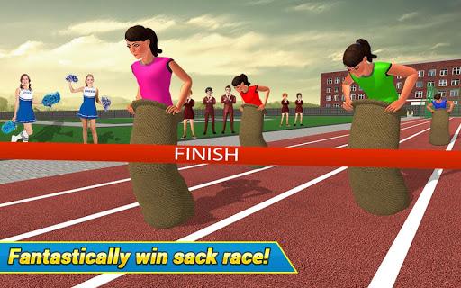 High School Girl Virtual Sports Day Game For Girls - Gameplay image of android game