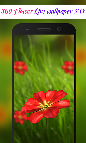 360 Flower live wallpaper 3D - Image screenshot of android app