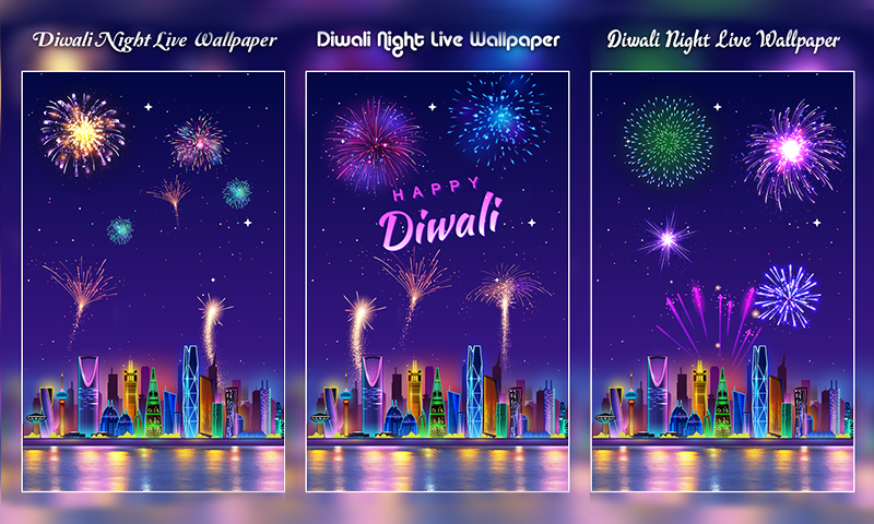 Diwali Night Live Wallpaper - Image screenshot of android app