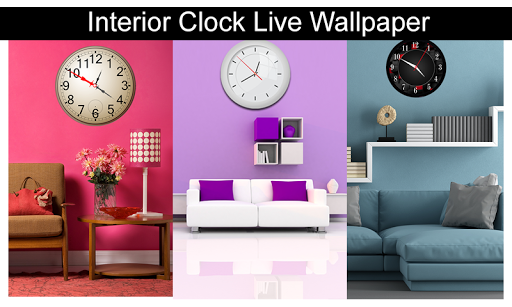 Interior Clock Live Wallpaper - Image screenshot of android app