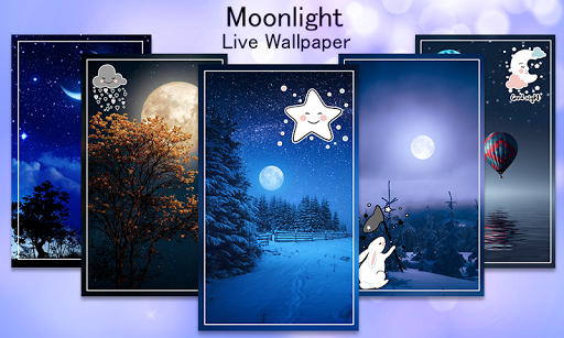Moon Light Live Wallpaper - Image screenshot of android app