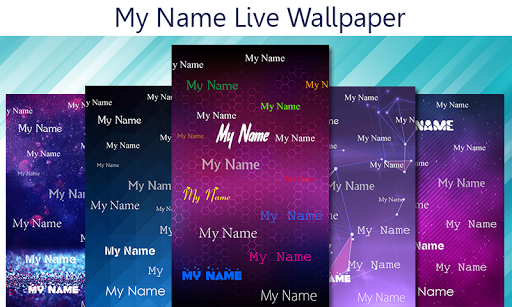 My name live wallpaper - Image screenshot of android app