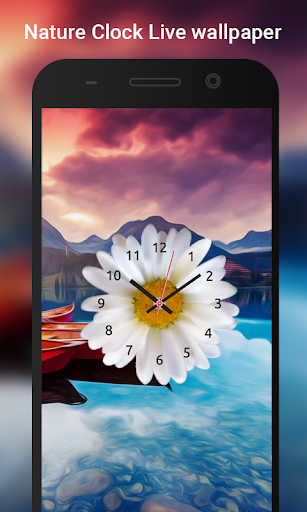 Nature Clock Live wallpaper - Image screenshot of android app