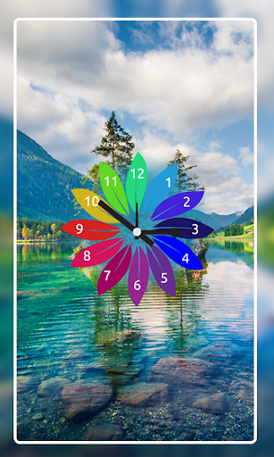 Nature Clock Live wallpaper - عکس برنامه موبایلی اندروید