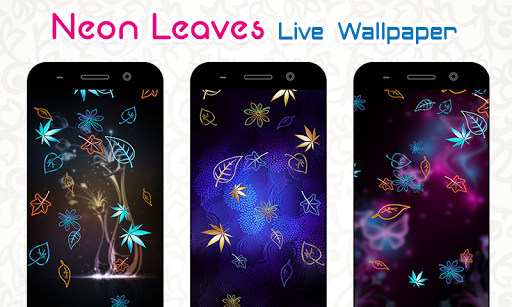 Neon Leaves Live Wallpaper - عکس برنامه موبایلی اندروید