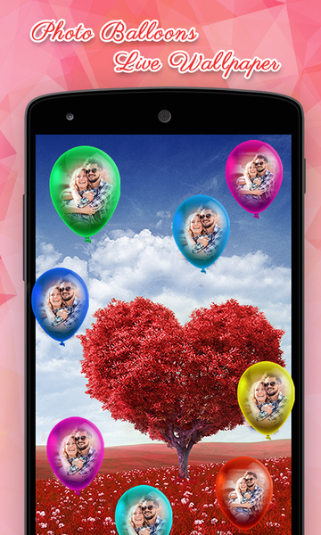 Photo Balloons Live Wallpaper - Image screenshot of android app