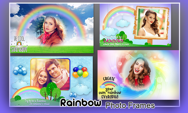 Rainbow Photo Frames - Image screenshot of android app
