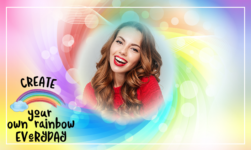 Rainbow Photo Frames - Image screenshot of android app