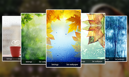 Rain Drop Live Wallpaper - Image screenshot of android app