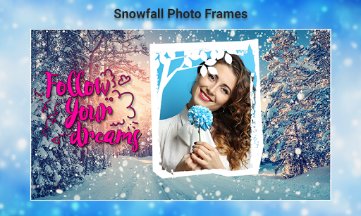 Snowfall Photo Frames - Image screenshot of android app