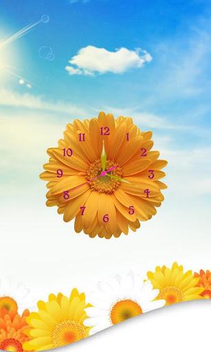Sunflower Clock Live Wallpaper - عکس برنامه موبایلی اندروید