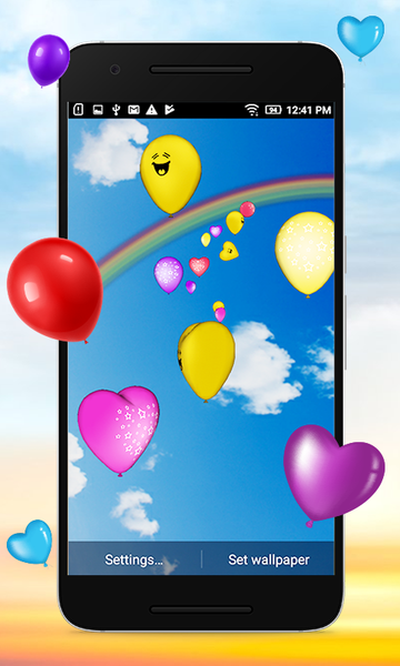 3D Balloons Live Wallpaper - Image screenshot of android app