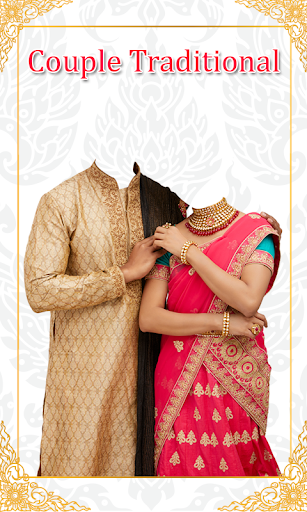 Couple Traditional Photo Suit - Image screenshot of android app