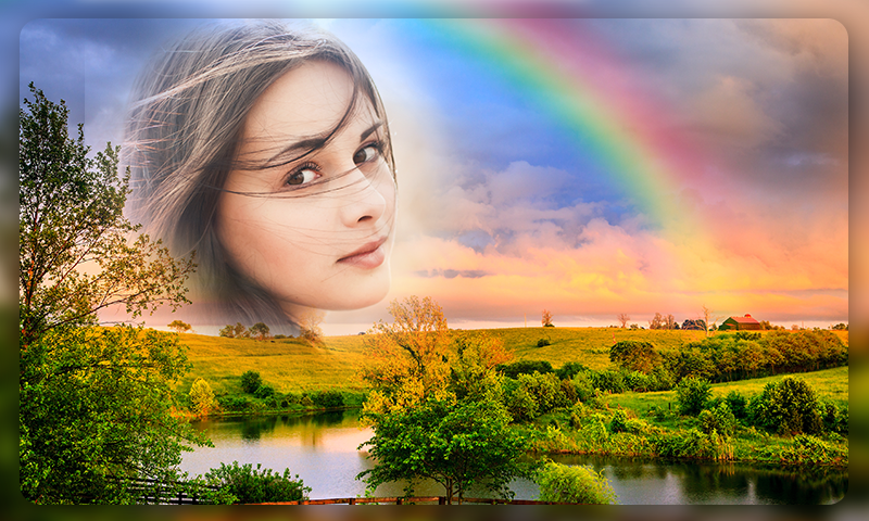 Rainbow Photo Frames - Image screenshot of android app