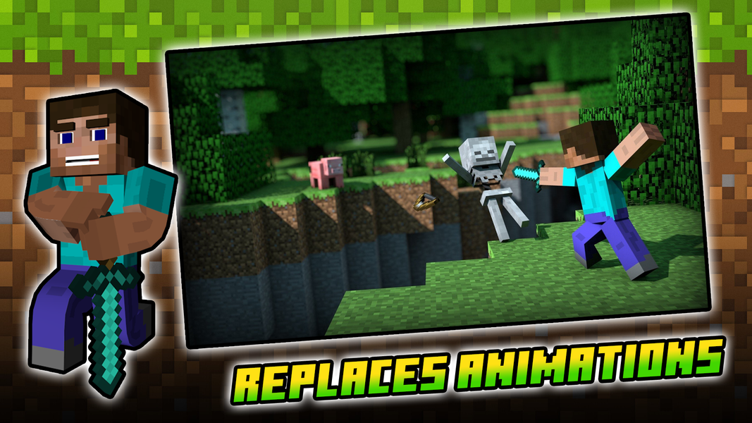 Player Animation mod MCPE - Image screenshot of android app