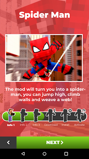 Spider Man MOD Minecraft PE - Image screenshot of android app