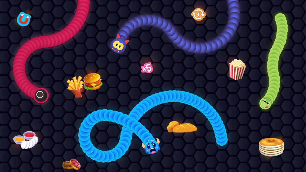 Snake Game - Worms io Zone - عکس بازی موبایلی اندروید