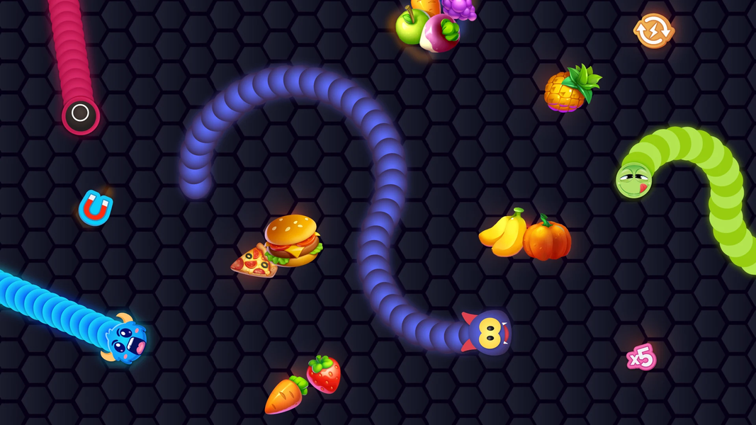 Snake Game - Worms io Zone - عکس بازی موبایلی اندروید