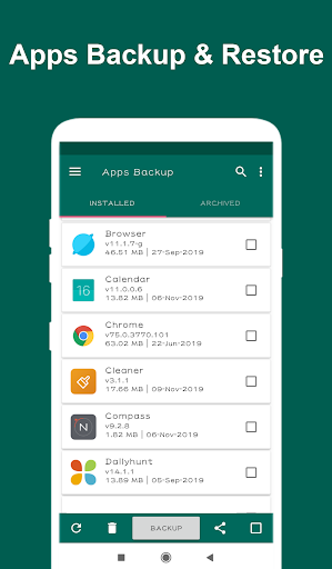 App Backup & Restore -Super App Backup & Restore - عکس برنامه موبایلی اندروید