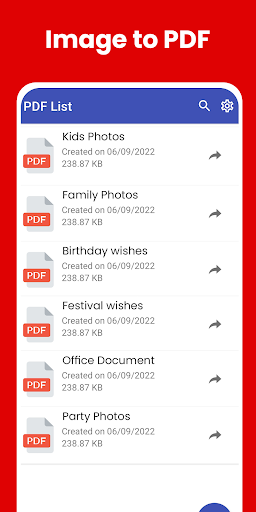 Photos to PDF: Image PDF maker - Image screenshot of android app