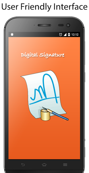 Digital Signature - Image screenshot of android app