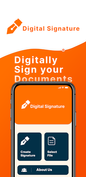 Digital Signature - Image screenshot of android app