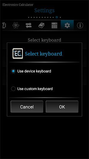 Electronics Calculator - عکس برنامه موبایلی اندروید