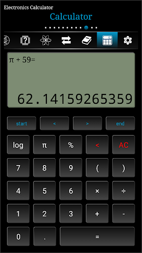Electronics Calculator - عکس برنامه موبایلی اندروید