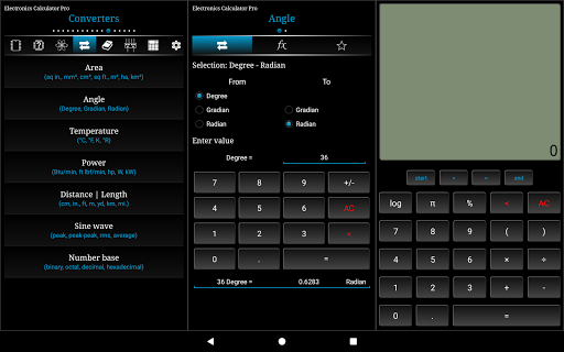 Electronics Calculator Pro - عکس برنامه موبایلی اندروید
