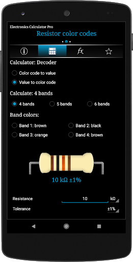 Electronics Calculator Pro - عکس برنامه موبایلی اندروید
