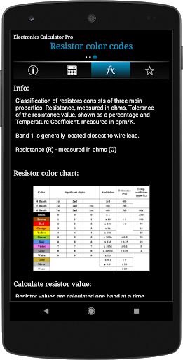 Electronics Calculator Pro - عکس برنامه موبایلی اندروید