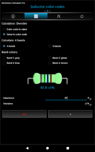 Electronics Calculator Pro - عکس برنامه موبایلی اندروید