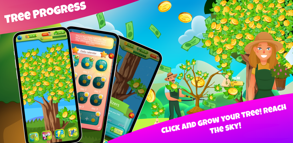 Tree garden - Grow your Tree! - Gameplay image of android game