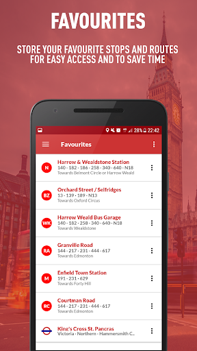 London Live Bus Times - Image screenshot of android app
