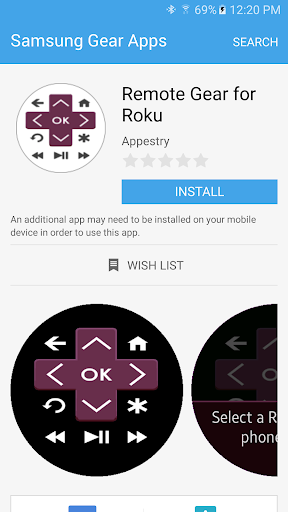 Remote Gear for Roku - عکس برنامه موبایلی اندروید