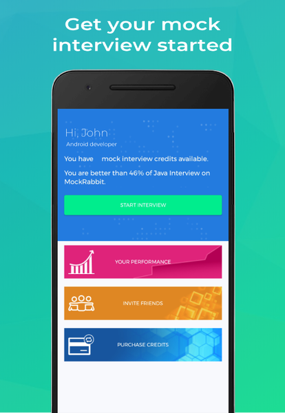 MockRabbit - Mock Interview Pr - Image screenshot of android app