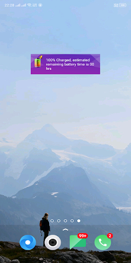 Battery ۱۰۰% Alarm - عکس برنامه موبایلی اندروید